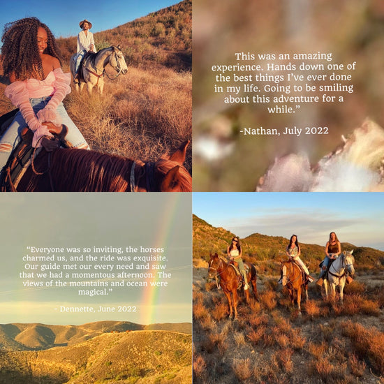 best trail ride malibu, best horseback riding malibu, trail ride group