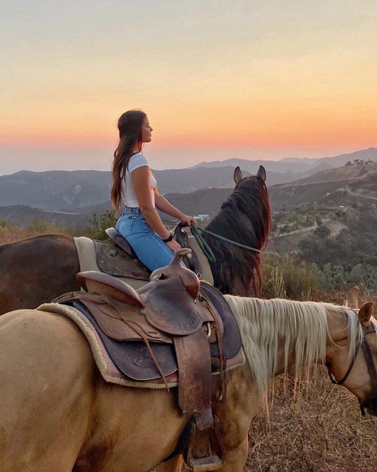 sunset horseback ride in malibu, sunset trail ride in malibu